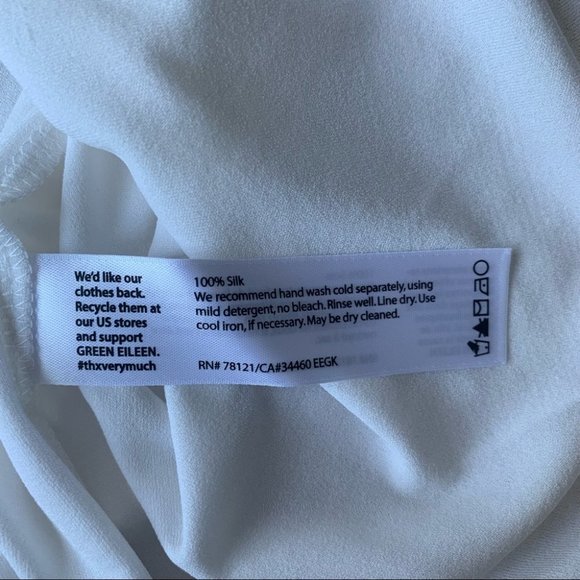 NWT Eileen Fisher Scoop Neck Tank Top in White 3X - Picture 7 of 7